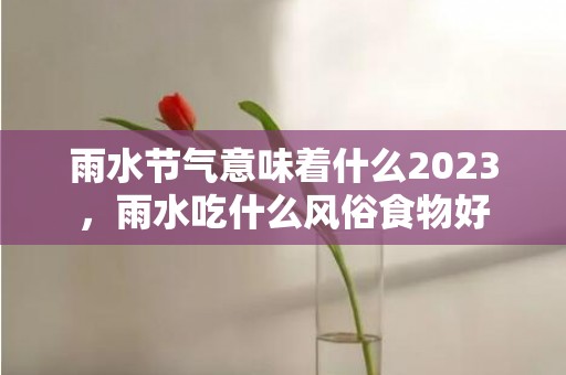 雨水节气意味着什么2023，雨水吃什么风俗食物好