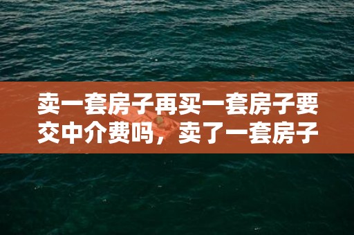 卖一套房子再买一套房子要交中介费吗，卖了一套房子再买一套需要多交税吗
