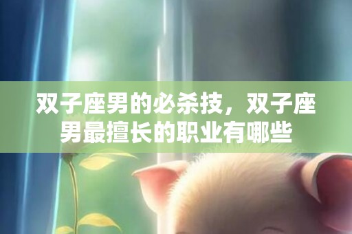 双子座男的必杀技，双子座男最擅长的职业有哪些