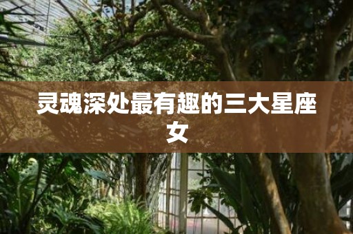 灵魂深处最有趣的三大星座女