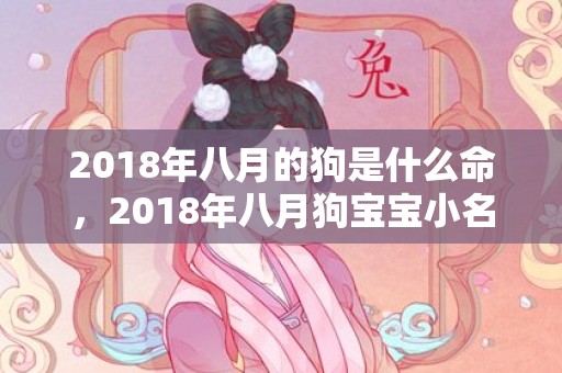 2018年八月的狗是什么命，2018年八月狗宝宝小名怎么取？取小名需要注意哪些？