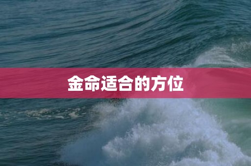 金命适合的方位