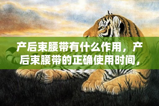 产后束腰带有什么作用，产后束腰带的正确使用时间，产后束腰带一天用几小时