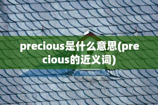 precious是什么意思(precious的近义词)