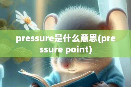 pressure是什么意思(pressure point)