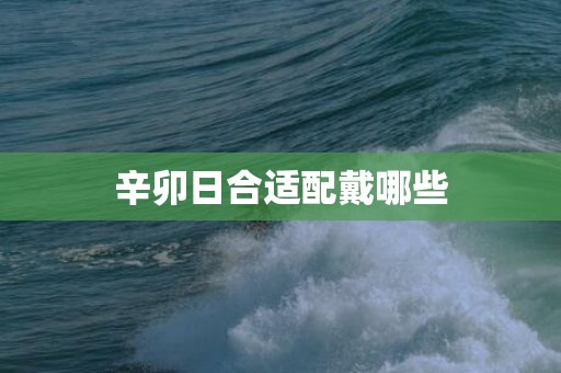 辛卯日合适配戴哪些