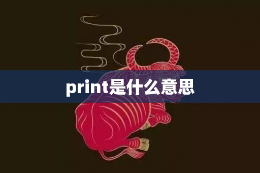 print是什么意思