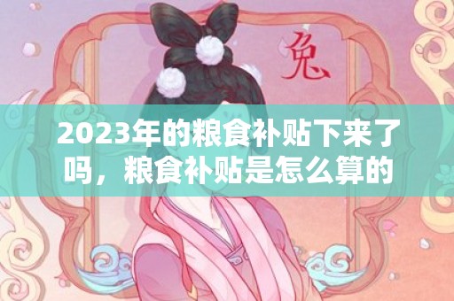 2023年的粮食补贴下来了吗，粮食补贴是怎么算的