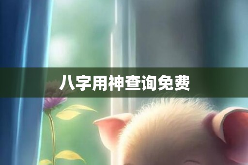 八字用神查询免费