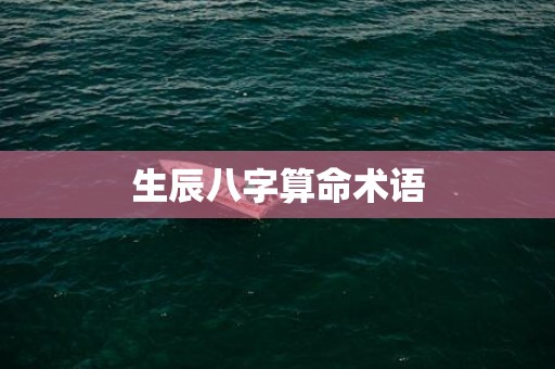 生辰八字算命术语
