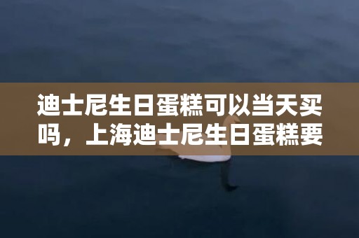 迪士尼生日蛋糕可以当天买吗，上海迪士尼生日蛋糕要提前预定吗