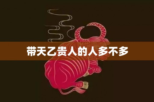 带天乙贵人的人多不多