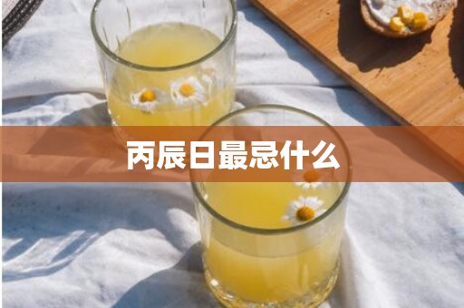 丙辰日最忌什么