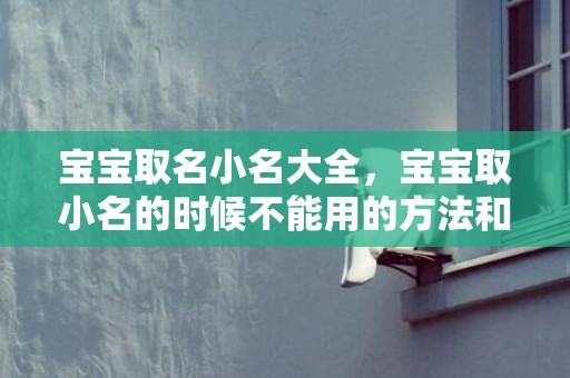 宝宝取名小名大全，宝宝取小名的时候不能用的方法和字