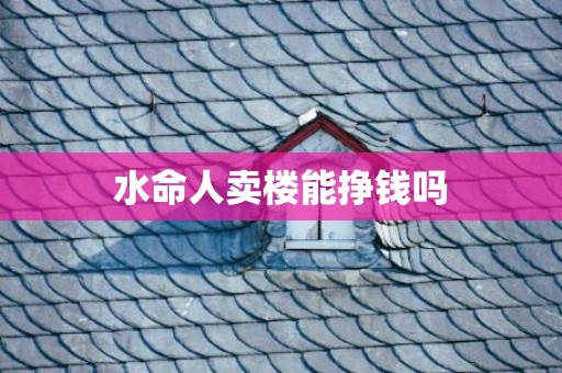水命人卖楼能挣钱吗