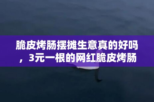 脆皮烤肠摆摊生意真的好吗，3元一根的网红脆皮烤肠成本