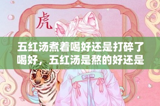 五红汤煮着喝好还是打碎了喝好，五红汤是熬的好还是破壁机打的好