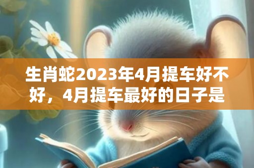 生肖蛇2023年4月提车好不好，4月提车最好的日子是哪天