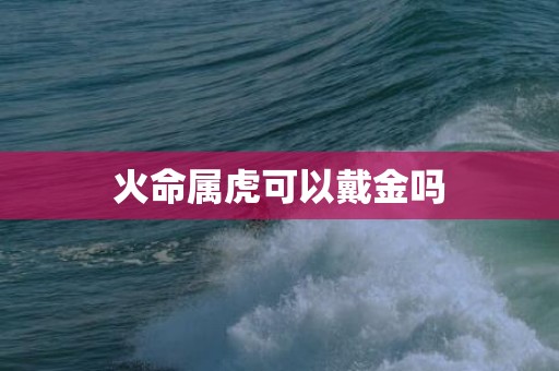 火命属虎可以戴金吗