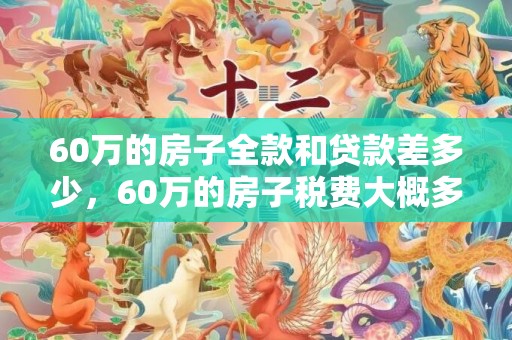 60万的房子全款和贷款差多少，60万的房子税费大概多少