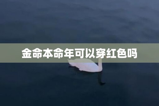 金命本命年可以穿红色吗
