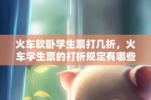 火车软卧学生票打几折，火车学生票的打折规定有哪些