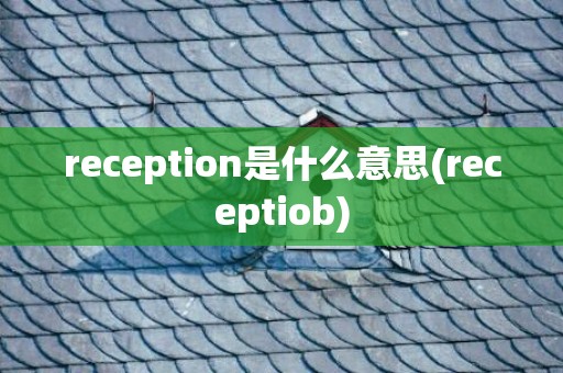 reception是什么意思(receptiob)
