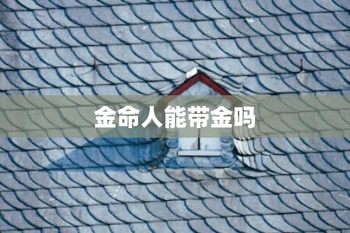 金命人能带金吗