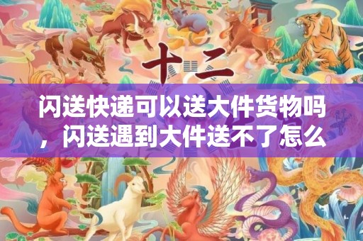 闪送快递可以送大件货物吗，闪送遇到大件送不了怎么办