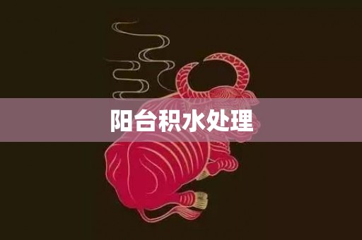 阳台积水处理