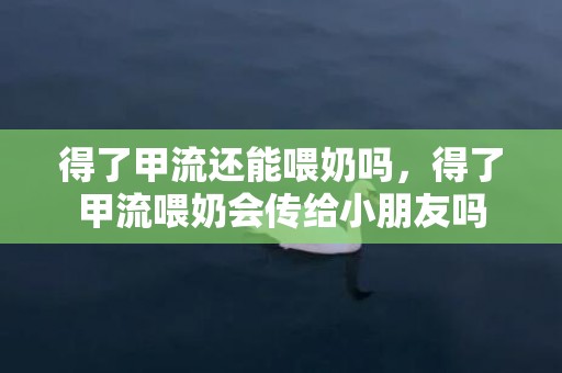 得了甲流还能喂奶吗，得了甲流喂奶会传给小朋友吗