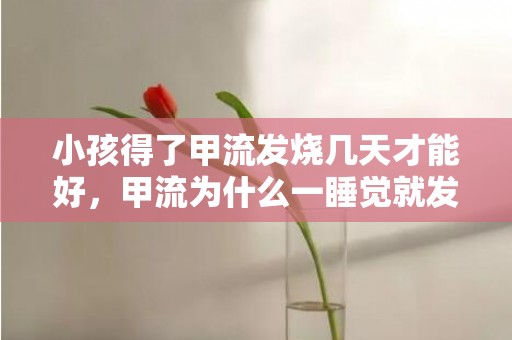 小孩得了甲流发烧几天才能好，甲流为什么一睡觉就发烧