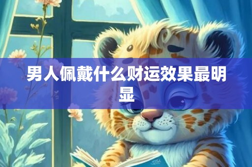 男人佩戴什么财运效果最明显