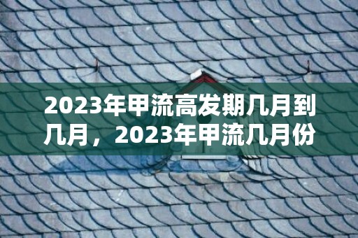 2023年甲流高发期几月到几月，2023年甲流几月份结束