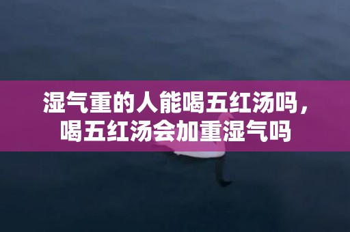 湿气重的人能喝五红汤吗，喝五红汤会加重湿气吗