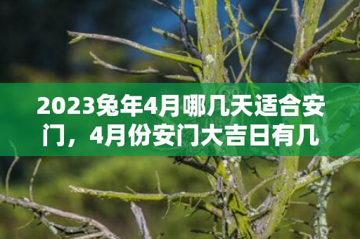 2023兔年4月哪几天适合安门，4月份安门大吉日有几天