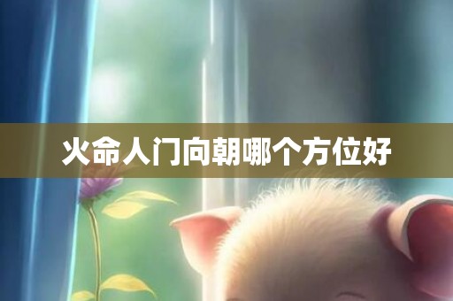 火命人门向朝哪个方位好