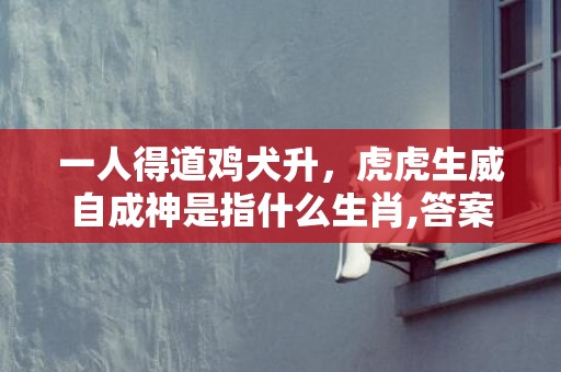 一人得道鸡犬升，虎虎生威自成神是指什么生肖,答案曝光落实