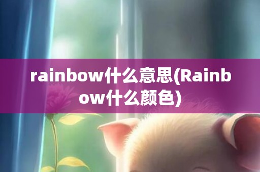 rainbow什么意思(Rainbow什么颜色)