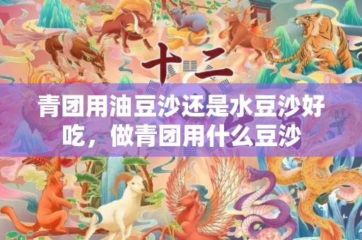 青团用油豆沙还是水豆沙好吃，做青团用什么豆沙