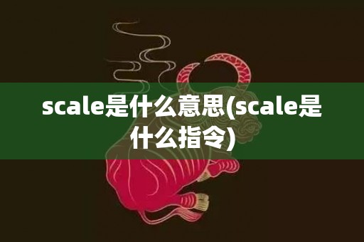scale是什么意思(scale是什么指令)