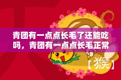 青团有一点点长毛了还能吃吗，青团有一点点长毛正常吗