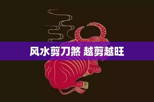 风水剪刀煞 越剪越旺