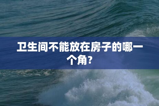 卫生间不能放在房子的哪一个角?