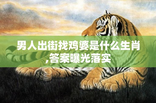男人出街找鸡婆是什么生肖,答案曝光落实