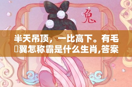 半天吊顶，一比高下。有毛冇翼怎称霸是什么生肖,答案曝光落实