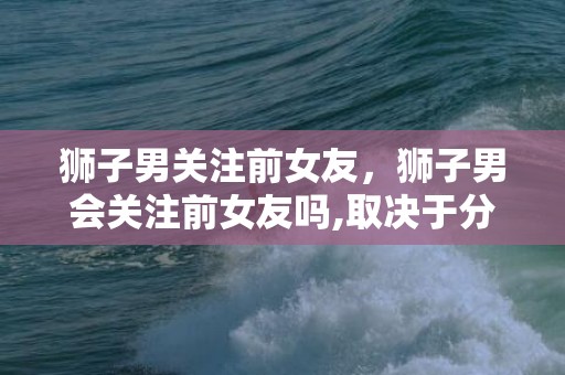 狮子男关注前女友，狮子男会关注前女友吗,取决于分手的原因