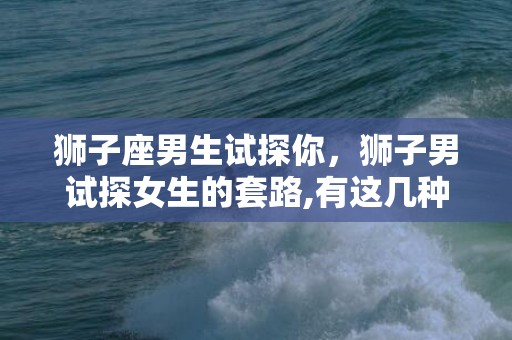 狮子座男生试探你，狮子男试探女生的套路,有这几种方式