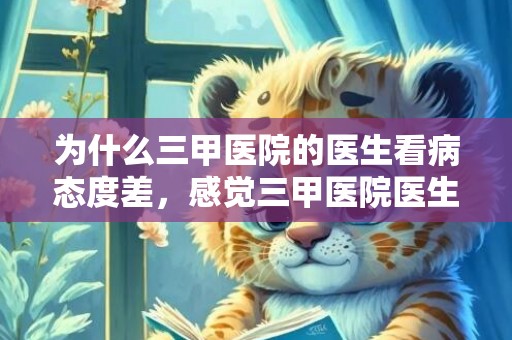 为什么三甲医院的医生看病态度差，感觉三甲医院医生不专业怎么办