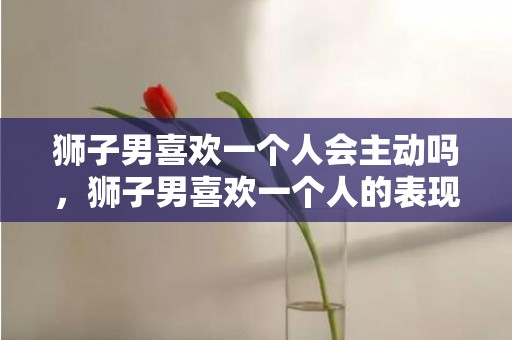 狮子男喜欢一个人会主动吗，狮子男喜欢一个人的表现准到爆,有这三个迹象